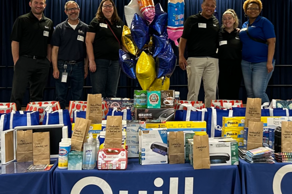 Quill school supply giveaway event