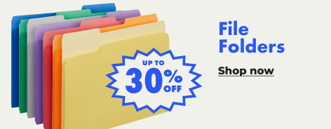 Shop now:Up to 30% off File Folders