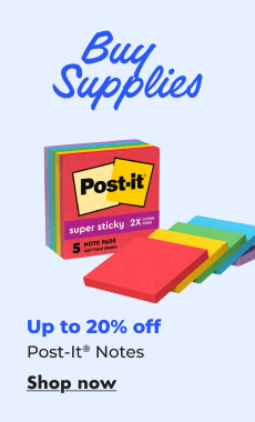 Shop now:Up to 20% off Post-It Notes