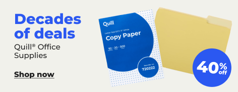 Shop now:Up to 40% off Quill Office Supplies