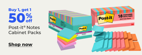 Shop now: Post it Notes - buy 1 get 1 50% off