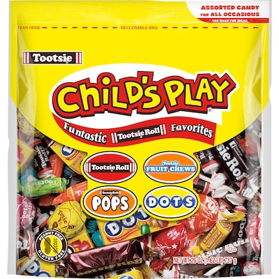 Tootsie Roll Childs Play Assorted Chewy Candy, 26 oz (TOO1817)