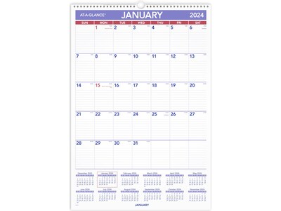 2024 AT-A-GLANCE  15.5 x 22.75 Monthly Wall Calendar (PM3-28-24)