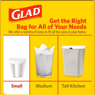 4 Gallon Black Small Trash Bags, with Handle Garbage Bag Wastebasket Trash  Bags 100 Counts