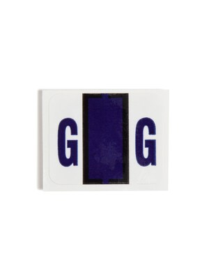 Smead BCCR Labels File Folder Label, G, Violet, 500 Labels/Pack (67077)