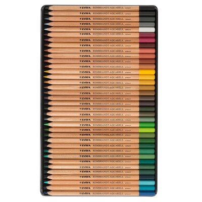 Lyra Rembrandt Aquarell Watercolor Pencil Set Tin, Assorted Colors, 73/Set (LYXL2011720)