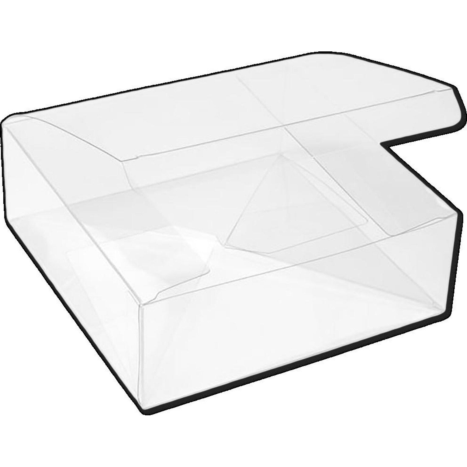 JAM Paper Pop & Lock Top Clear Gift Boxes, 5 5/8 x 5 5/8 x 2, 25/pack (CB-PLB198)