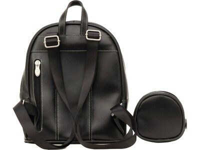 McKleinUSA ACADIA Mini Bow Backpack with Coin Purse, Black (99715)