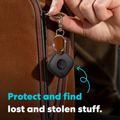 Life360 Tile Mate Bluetooth Tracker, Black, 2/Pack (RE-60012)