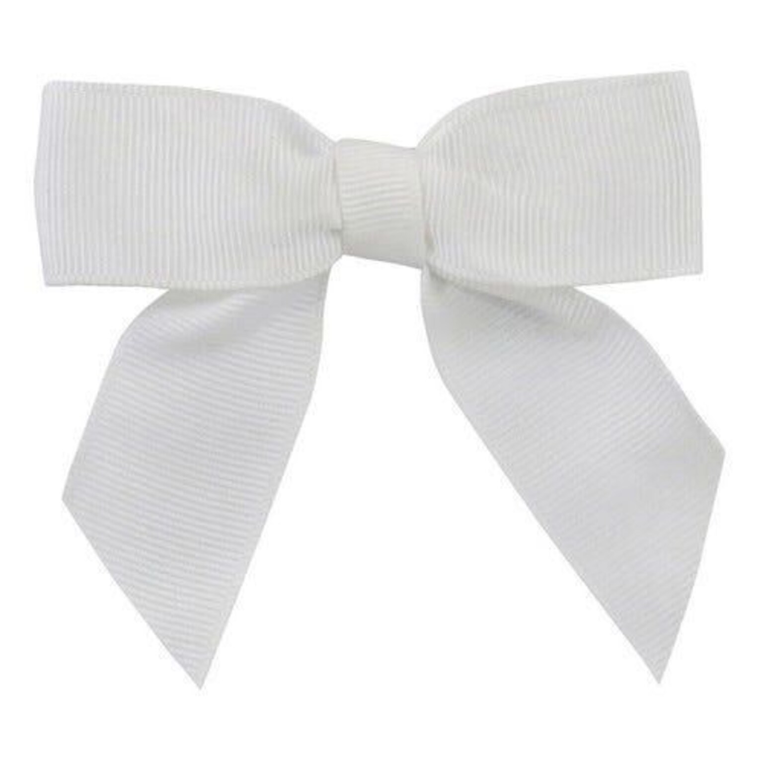 JAM Paper Ribbon Bows, White, 100/Pack (52640349289)