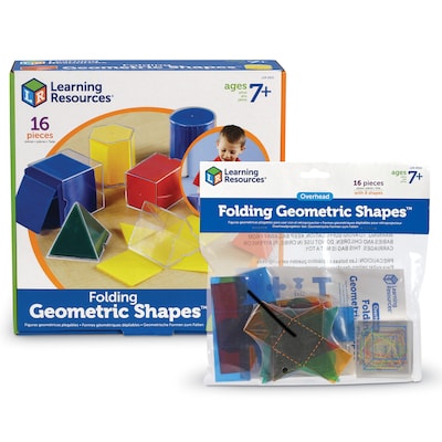 Learning Resources Folding Geometric Shapes Combo Set, Pack of 32 (LER0912)