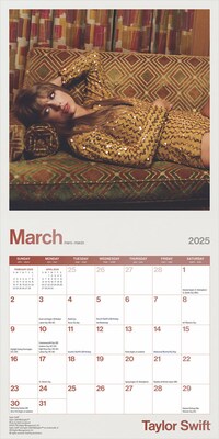 2025 BrownTrout Taylor Swift OFFICIAL 7" x 14" Monthly Mini Wall Calendar (9781975479466)