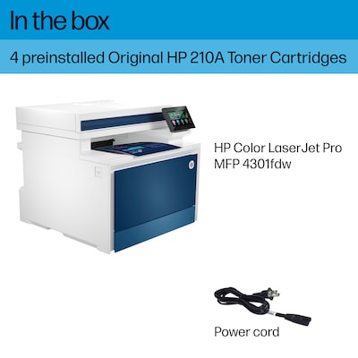 HP Color LaserJet Pro MFP 4301fdw Wireless All-in-One Printer, Scan, Copy,  Fax, Mobile Print, Best f | Quill.com