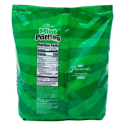 Pearson's Patties Dark Chocolate Mint Candy Bar, 48oz., 175/Carton (209-00558)