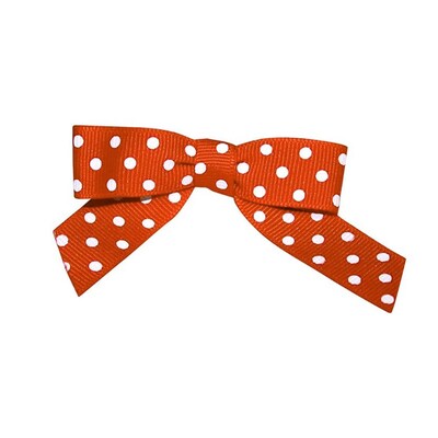 JAM Paper Grosgrain Bows, Orange/White, 100/Pack (52640349335)