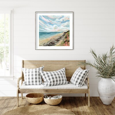 Amanti Art Connecticut by Emily Kenney Wood Framed Wall Art Print, 33" x 33" (A42677158457)