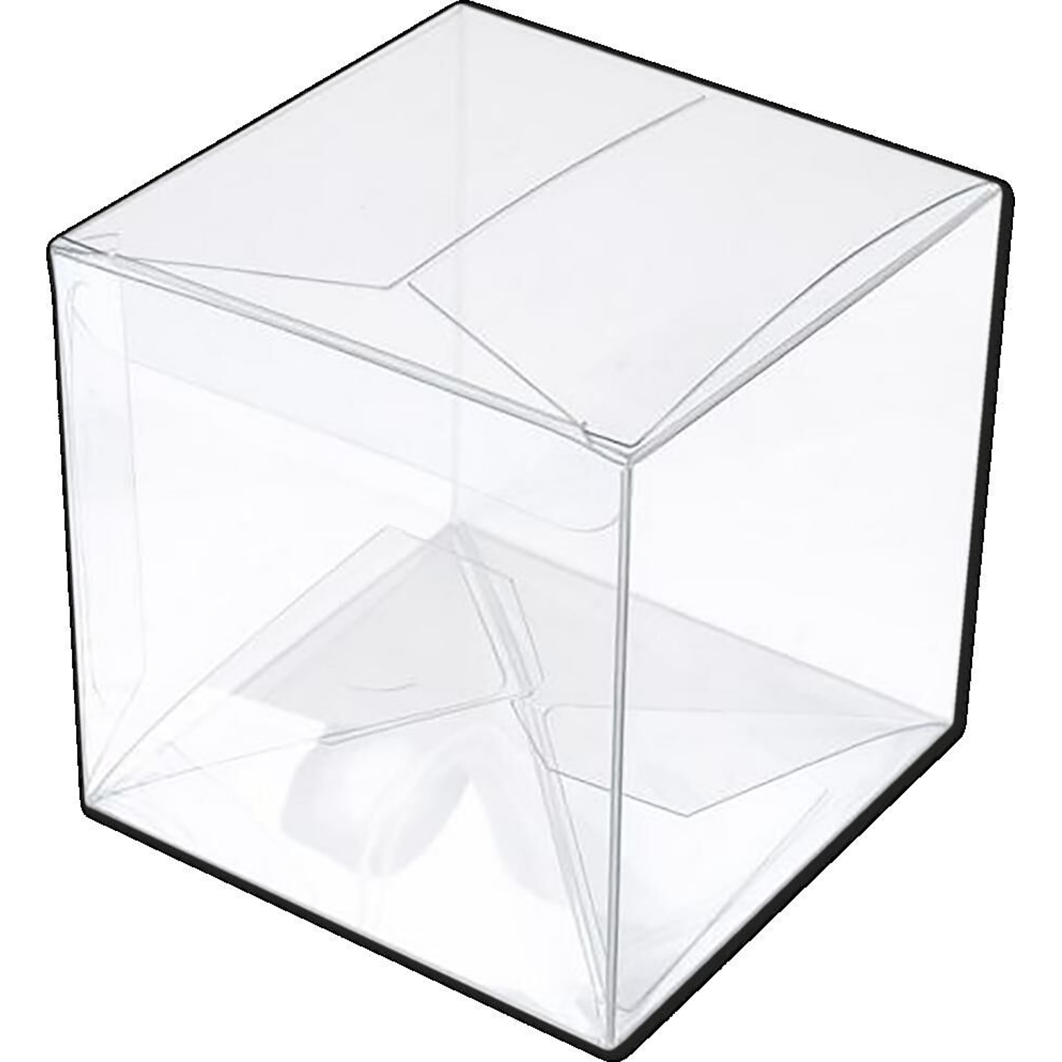 JAM Paper Clear Small Gift Boxes, 25/Pack (CB-PLB58)