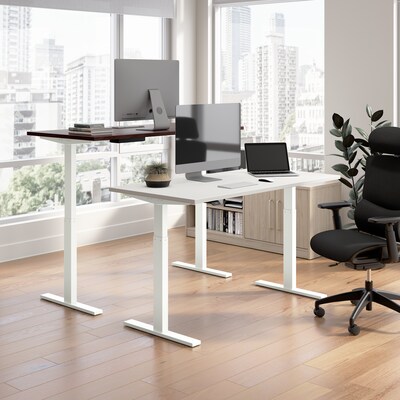 Bush Business Furniture Move 60 Series 60W Electric Adjustable Standing Desk, White (M6S6030WHWK)