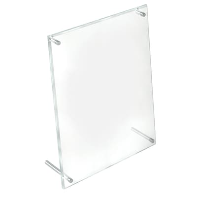 Azar Poster Holder, 8.5 x 11, Vertical, Clear Acrylic, 2/Pack (252952)