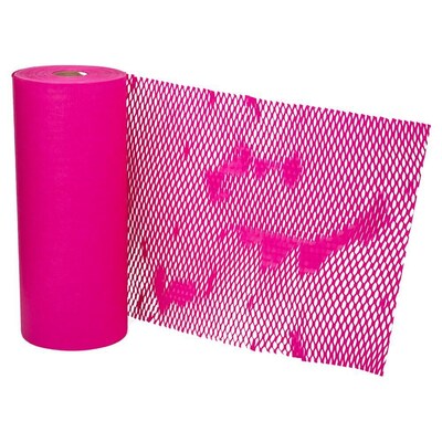 Honeycomb Packing Paper Roll, Fuchsia Pink, 12 x 328 (PP10001FU)