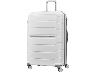 Samsonite Freeform 31.1 Hardside Suitcase, 4-Wheeled Spinner, TSA Checkpoint Friendly, White (78257