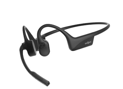 Shokz OpenComm2 Bone Conduction Wireless Bluetooth Open-Ear Headset, Black (C110-AN-BK-US)