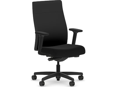HON Ignition 2.0 Fabric Swivel Task Chair, Black (HIWMUKD.Y2.A.H.CU10.NL.SB.T)