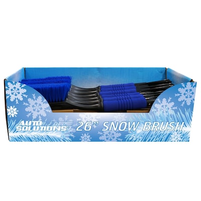 Auto Solutions 26 Snow Brush, Blue/Black, 12 Count Display (14032)