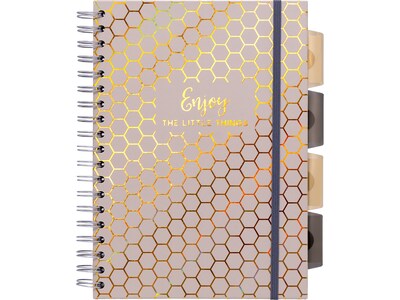 Pukka Pad Haze 5-Subject Notebooks, 7.4" x 9.84", Ruled, 100 Sheets, Assorted Colors, 3/Pack (9975(AST)-HZE)