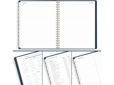 2025 AT-A-GLANCE Signature 8.5" x 11" Weekly & Monthly Planner, Paperboard Cover, Navy (YP905-20-25)