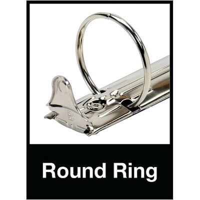 Quill Brand® Standard 1-1/2 3-Ring Binder, Black (739401)