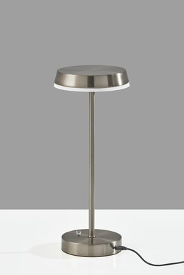 Adesso Tommy LED Table Lamp, Brushed Steel (2600-22)