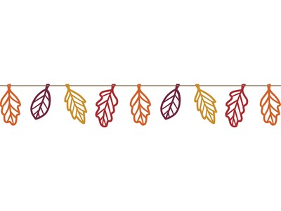 Amscan Fall Banner, Multicolor, 4/Pack (210798)