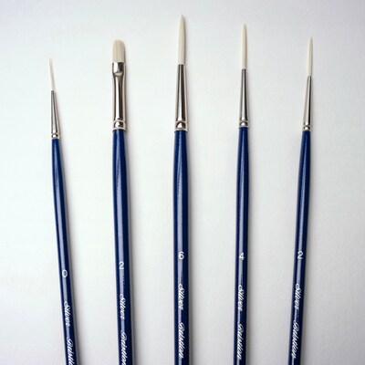 Silver Brush Bristlon Liner Brushes, 5/Pack (SLVBR1952)