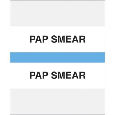Medical Arts Press® Standard Preprinted Chart Divider Tabs; Pap Smear, Light Blue