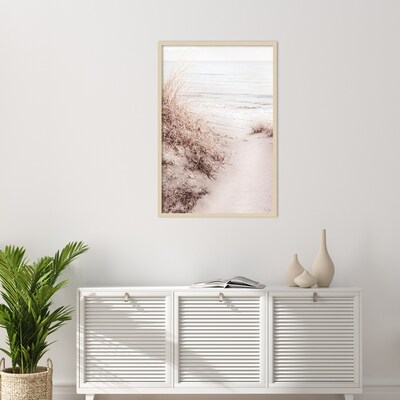 Amanti Art Beach Sand 10 by 1x Studio III Wood Framed Wall Art Print, 28" x 41" (A42677389841)