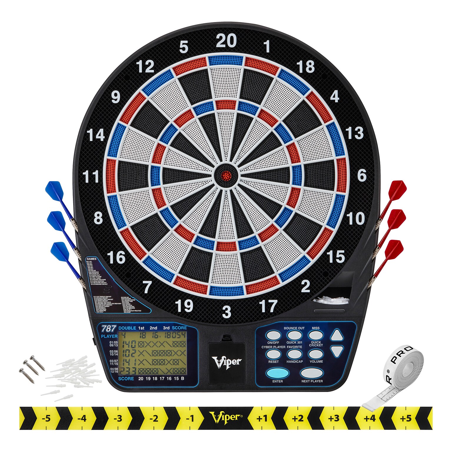 Viper 787 Electronic Dartboard, 15.5 Regulation Target (42-0001)