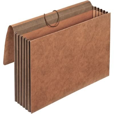Quill Brand® Heavy-Duty Reinforced Expanding Wallets, Flap and Cord Closure, Legal Size, Brown, 10/B