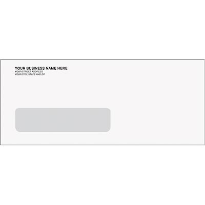 Laser and Continuous Check Envelopes; #8 Single Window, Confidential, Self-Seal Closure, 1000/Box