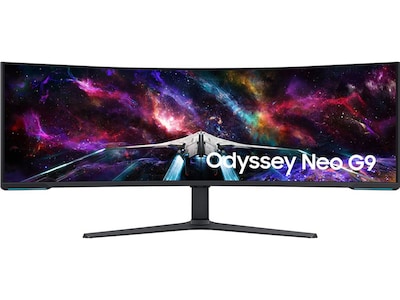 Samsung Odyssey Neo G9 57 Curved 4K Ultra HD 240Hz QLED Gaming Monitor, Black/White (LS57CG952NNXZA