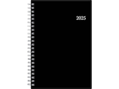 2025 Blue Sky Enterprise 5 x 8 Weekly & Monthly Planner, Plastic Cover, Black (111291-25)