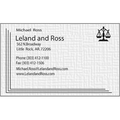 Custom 1-2 Color Business Cards, CLASSIC CREST® Smooth Whitestone 80#, Raised Print, 1 Standard Ink,