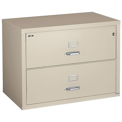 Quill Brand® 2-Drawer Fireproof Lateral File, Putty, 38"W (Q382LATPY)
