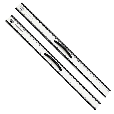 Learning Advantage Magnetic 24" Straight Edge, Black and White, Pack of 2 (CTU7593-2)