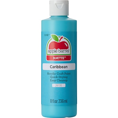 Apple Barrel Acrylic Paint Matte, 8oz., Caribbean, 6/Pack (APP2613E-6)