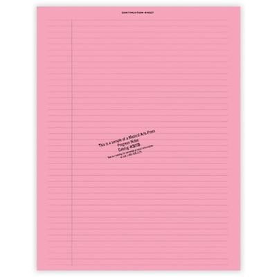 Medical Arts Press® Continuation Notes, Pink, No Punch