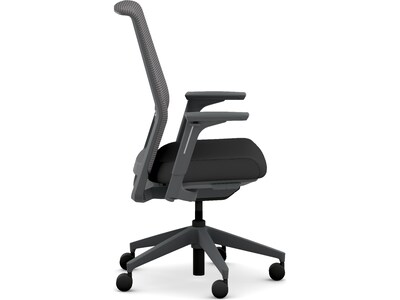 HON Cipher Mesh/Fabric Swivel Task Chair, Black/Charcoal (HCFRT.STC.H.S.IC.CU10.TC00.AL.ST.SB.S)