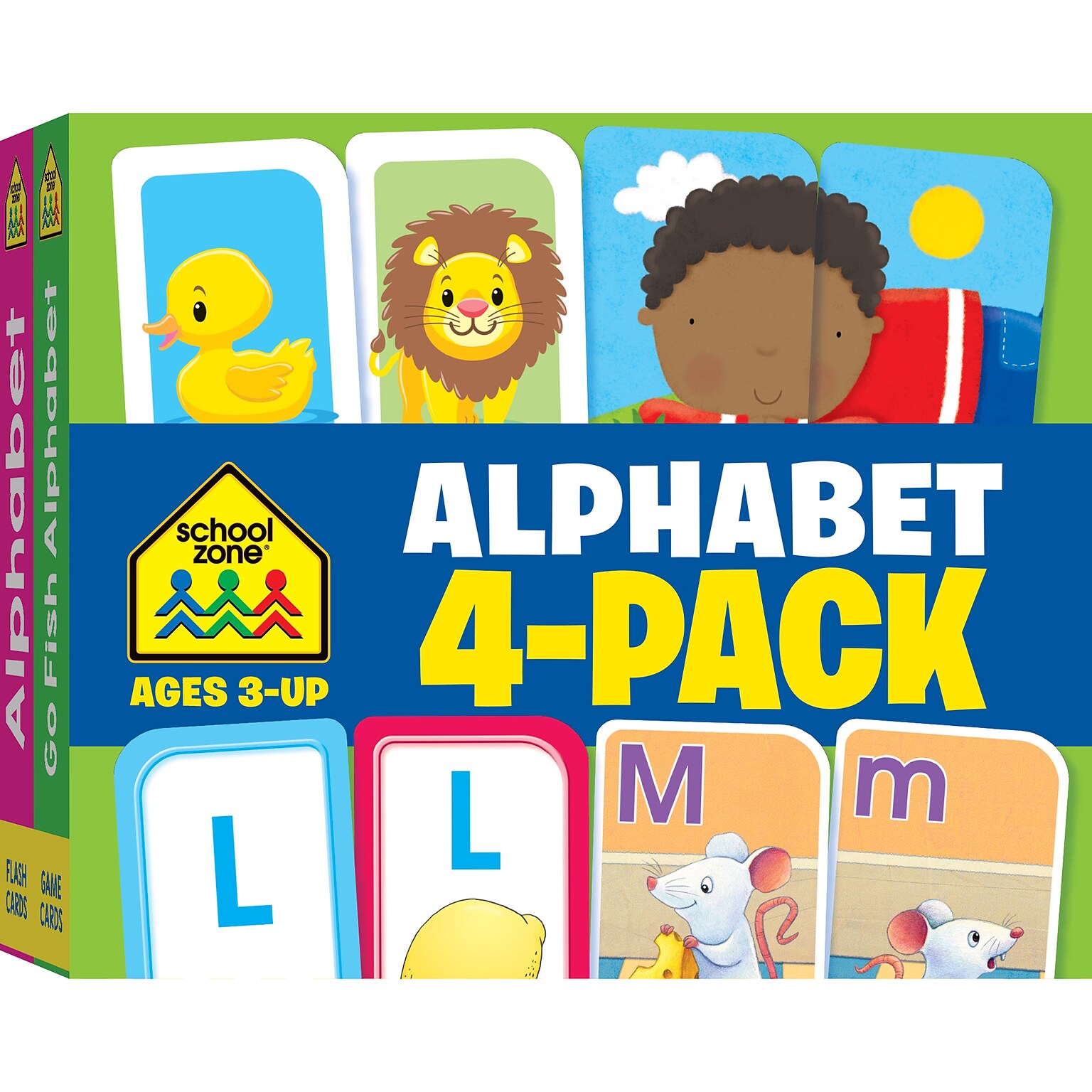 School Zone Alphabet Flash Cards, 4/Pack (SZP04043)