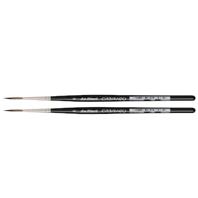 da Vinci CASANEO Watercolor & Acrylic Synthetic Rigger, 2 Brushes/Pack (DVXVA12904-2)