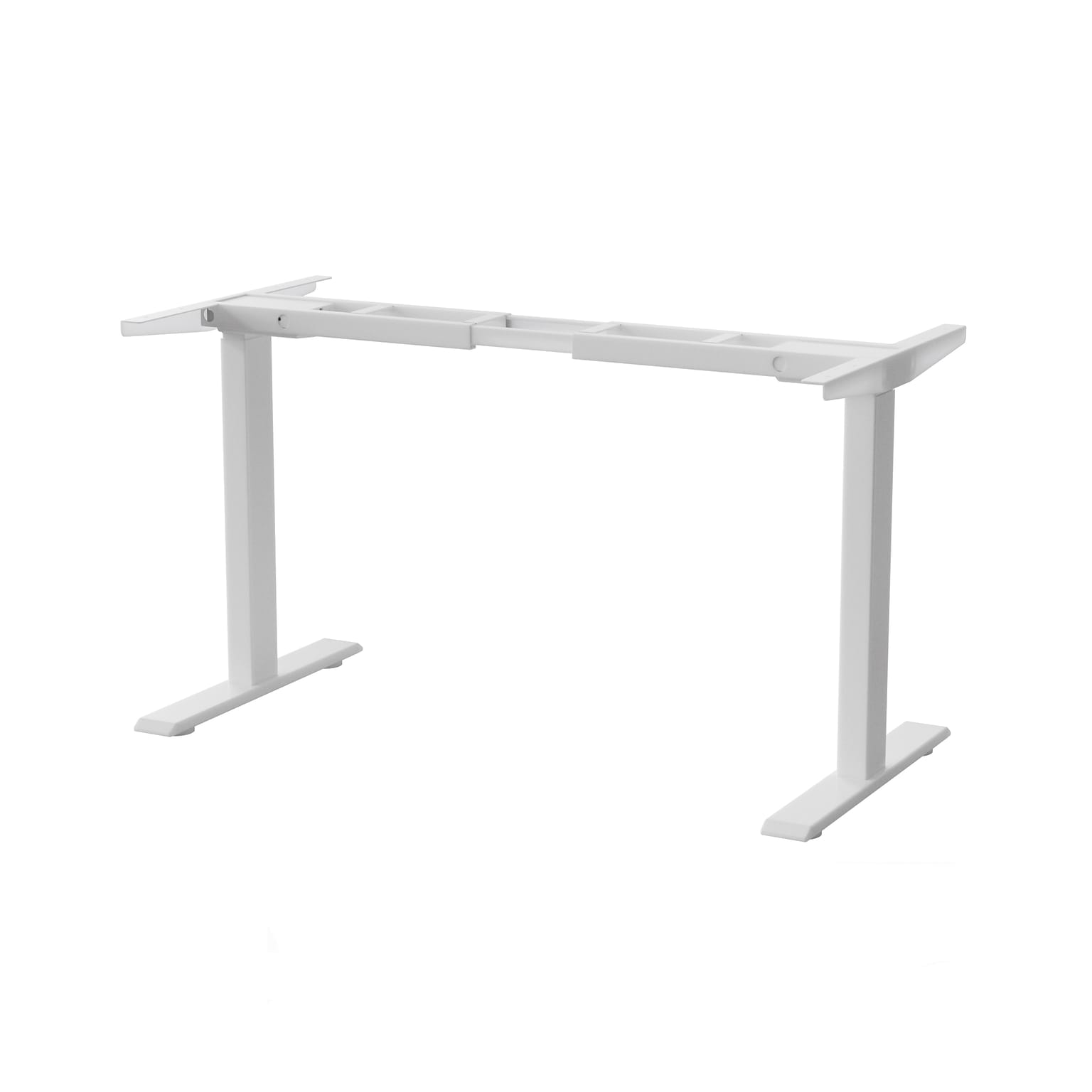 Uncaged Ergonomics RISE UP Electric Adjustable Height Steel Ergonomic Sit Stand Office Desk Frame, White (RUW)